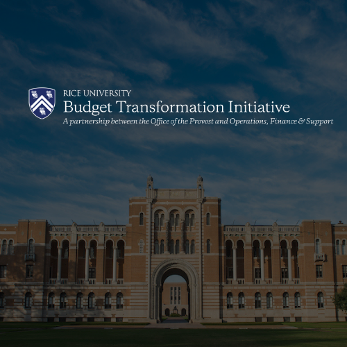 Rice University's Budget Transformation Initiative Logo