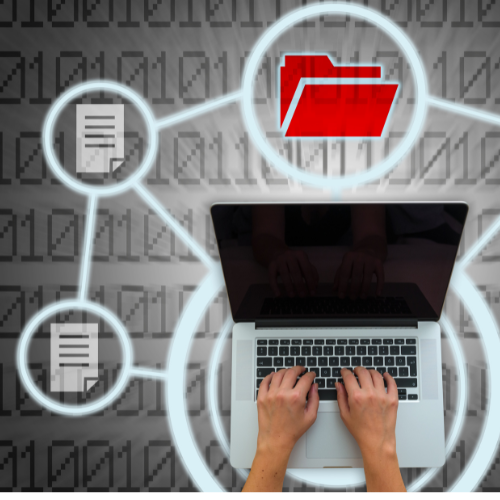 computer file sharing graphic