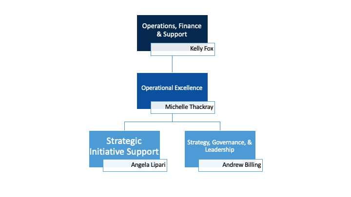 Operational Excellence and Engagement Org Chart