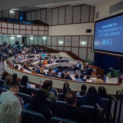 Rice University Speaker Event