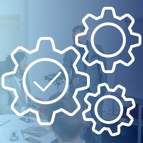 Colleagues looking at computer screen