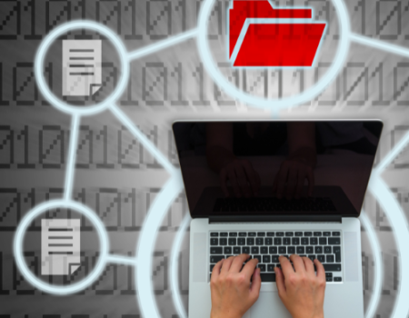 computer file sharing graphic