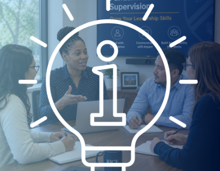 Colleagues learning fundamentals of supervision